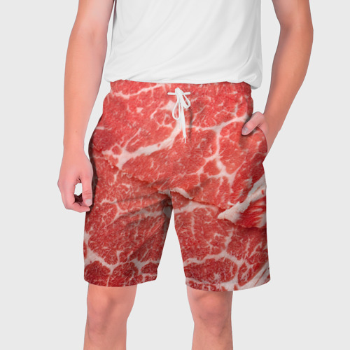 Мужские шорты 3D Кусок мяса, цвет 3D печать