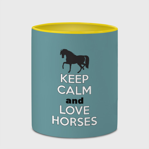 Кружка с полной запечаткой Keep calm and horses - фото 4