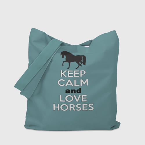 Шоппер 3D Keep calm and horses - фото 4