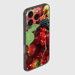 Чехол для iPhone 16 Pro силиконовый с защитой камеры Любимые ягоды - фото 2