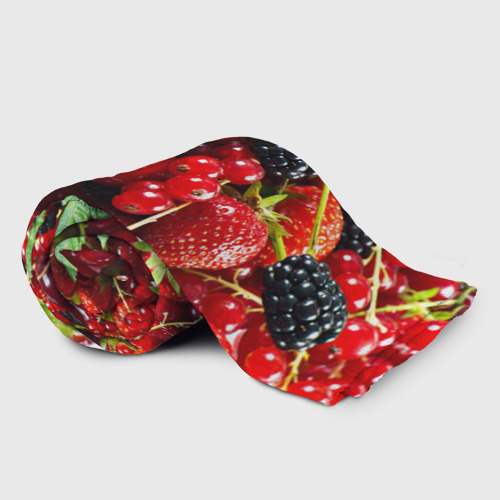 Плед 3D Любимые ягоды, цвет 3D (велсофт) - фото 3