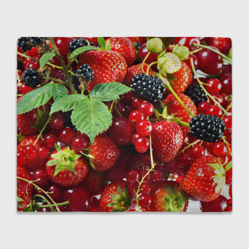 Плед 3D Любимые ягоды, цвет 3D (велсофт)