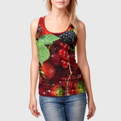 Женская майка 3D Любимые ягоды - фото 2