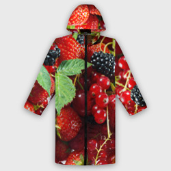 Мужской дождевик 3D Любимые ягоды