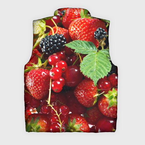 Мужской жилет утепленный 3D Любимые ягоды, цвет светло-серый - фото 2