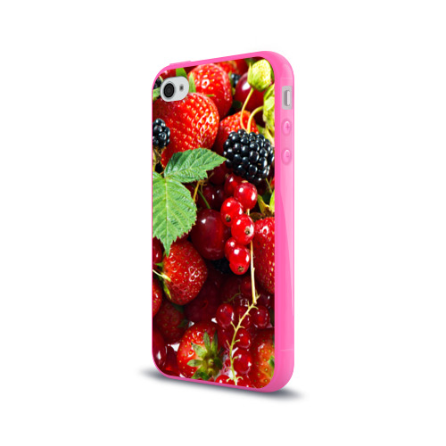 Чехол для Apple iPhone 4/4S силиконовый глянцевый Любимые ягоды Фото 01 Чехол для Apple iPhone 4/4S силиконовый глянцевый Любимые ягоды Фото 01