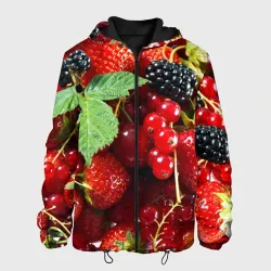 Мужская куртка 3D Любимые ягоды