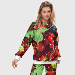 Женский костюм с толстовкой 3D Любимые ягоды - фото 2
