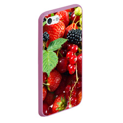 Чехол для iPhone 5/5S матовый Любимые ягоды - фото 2