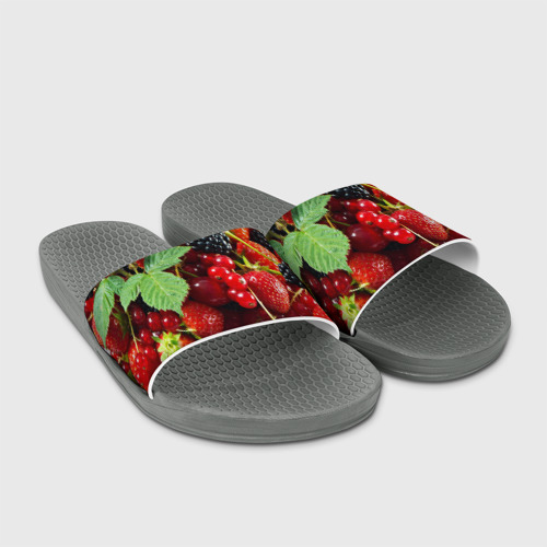 Шлепанцы Любимые ягоды, цвет серый - фото 3