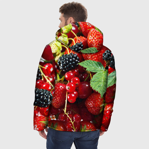Мужская зимняя куртка 3D Любимые ягоды - фото 4