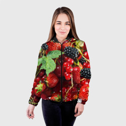 Женская куртка 3D Любимые ягоды - фото 2