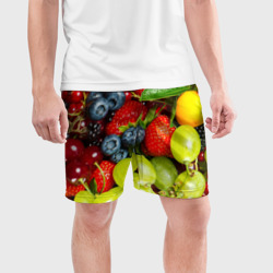 Мужские шорты спортивные Вкусные ягоды - фото 2