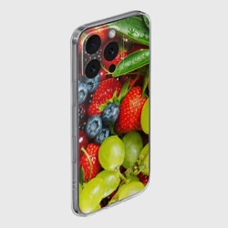 Чехол для iPhone 16 Pro Max силиконовый с защитой камеры Вкусные ягоды - фото 2