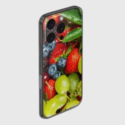 Чехол для iPhone 16 Pro силиконовый с защитой камеры Вкусные ягоды - фото 2