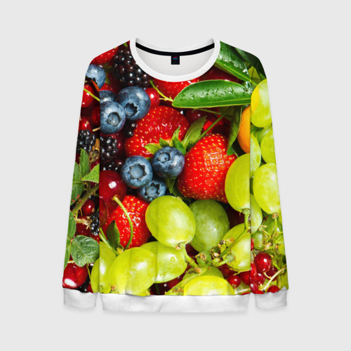 Мужской свитшот 3D Вкусные ягоды