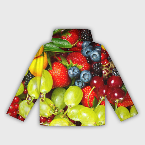 Женская ветровка 3D Вкусные ягоды, цвет белый - фото 2