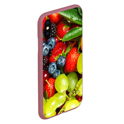 Чехол для iPhone XS Max матовый Вкусные ягоды - фото 2