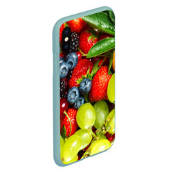 Чехол для iPhone XS Max матовый Вкусные ягоды - фото 2