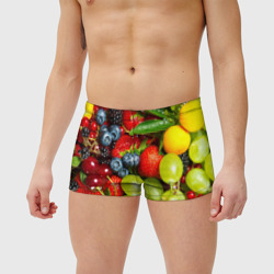 Мужские купальные плавки 3D Вкусные ягоды - фото 2