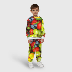 Детский костюм с толстовкой 3D Вкусные ягоды - фото 2