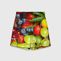 Детские спортивные шорты 3D Вкусные ягоды