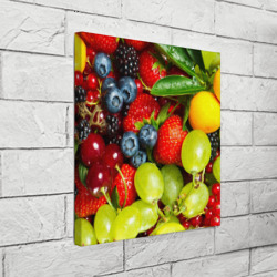 Холст квадратный Вкусные ягоды - фото 2