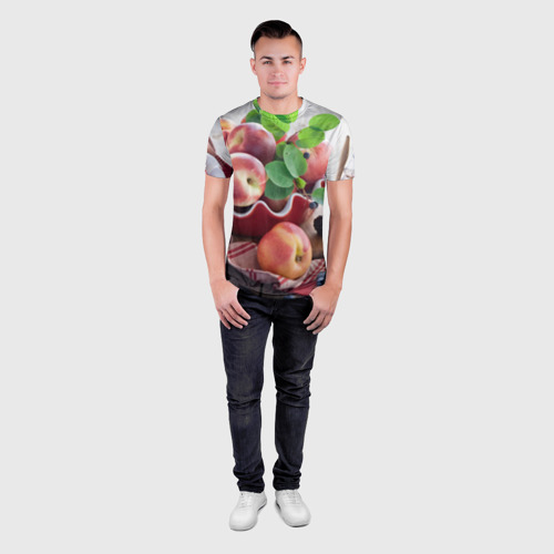 Мужская футболка 3D Slim Персики - фото 4