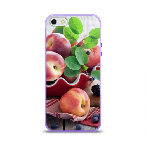 Чехол для iPhone 5/5S глянцевый Персики Фото 01 Чехол для iPhone 5/5S глянцевый Персики Фото 01