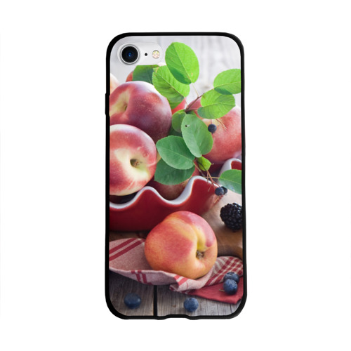Чехол для Apple iPhone 8 силиконовый глянцевый Персики Фото 01 Чехол для Apple iPhone 8 силиконовый глянцевый Персики Фото 01