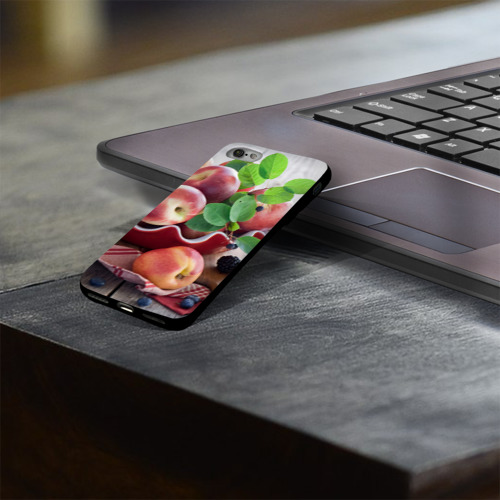 Чехол для Apple iPhone 8 силиконовый глянцевый Персики Фото 01 Чехол для Apple iPhone 8 силиконовый глянцевый Персики Фото 01