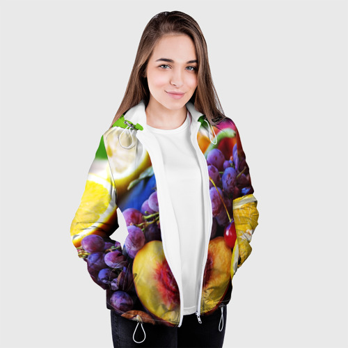 Женская куртка 3D Спелые фрукты - фото 4