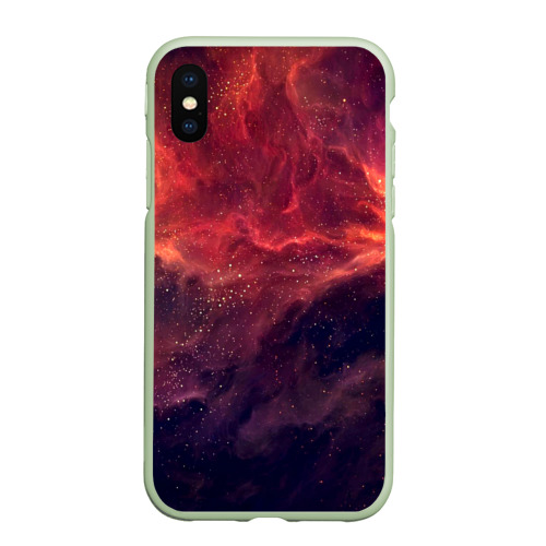 Чехол для iPhone XS Max матовый Star, цвет салатовый