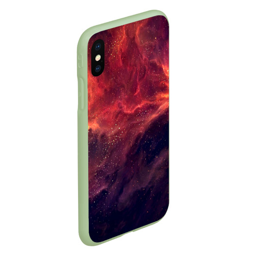 Чехол для iPhone XS Max матовый Star, цвет салатовый - фото 3