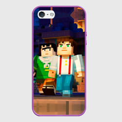Чехол для iPhone 5/5S матовый Майнкрафт