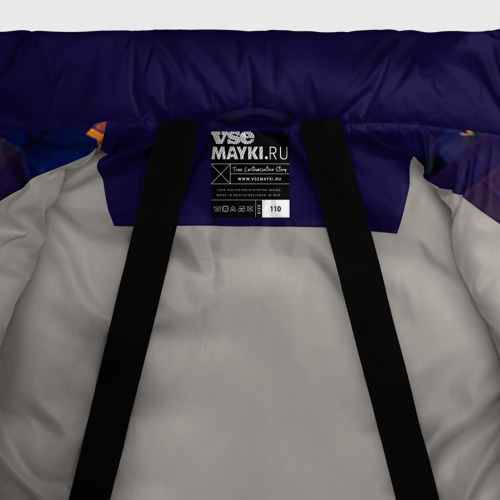 Зимняя куртка для девочек 3D Майнкрафт, цвет светло-серый - фото 7