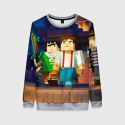 Женский свитшот 3D Майнкрафт