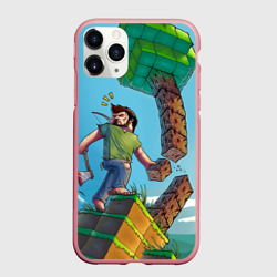 Чехол для iPhone 11 Pro Max матовый Майнкрафт