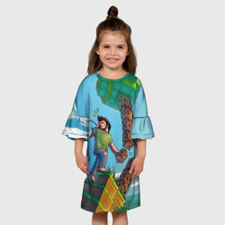 Детское платье 3D Майнкрафт - фото 2