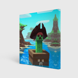 Холст квадратный Creeper