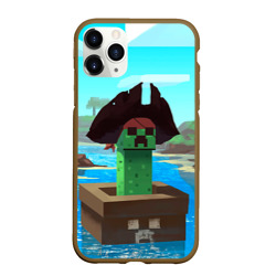 Чехол для iPhone 11 Pro Max матовый Creeper