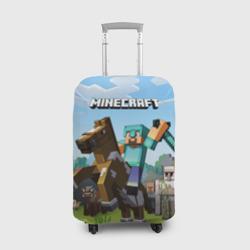 Чехол для чемодана 3D Minecraft на коне