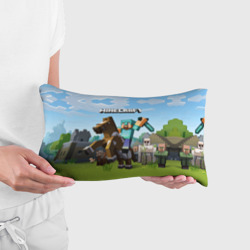 Подушка 3D антистресс Minecraft на коне - фото 2