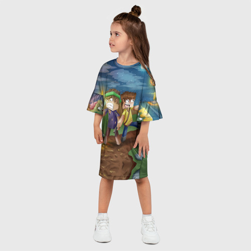 Детское платье 3D Майнкрафт - фото 3