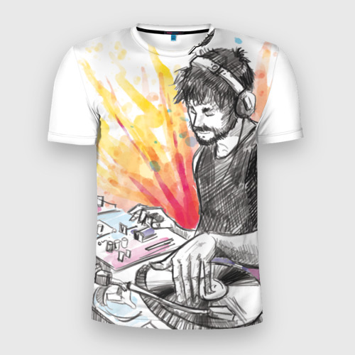 Мужская футболка 3D Slim DJ, цвет 3D печать