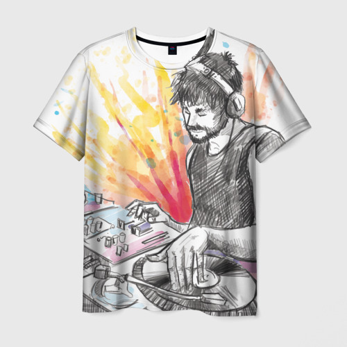 Мужская футболка 3D DJ, цвет 3D печать