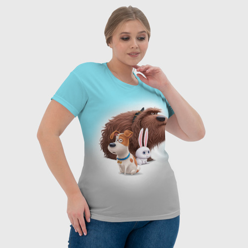 Женская футболка 3D Тайная жизнь, цвет 3D печать - фото 6