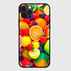 Чехол для iPhone 12 Pro Ягоды и фрукты