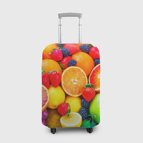 Чехол для чемодана 3D Ягоды и фрукты, цвет 3D печать