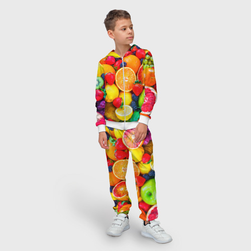 Детский 3D костюм с принтом Ягоды и фрукты, фото на моделе #1